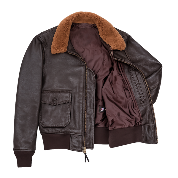 Flight Cockpit Shearling Leather Jacket
