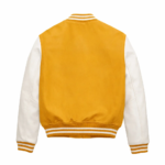 Yellow and White Varsity Jacket