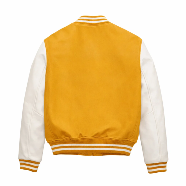 Yellow and White Varsity Jacket