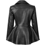 Women Peplum Leather Jacket