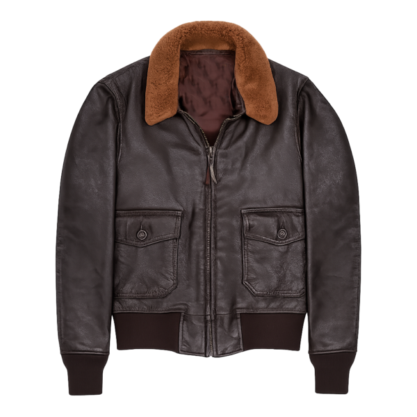 Flight Cockpit Shearling Leather Jacket