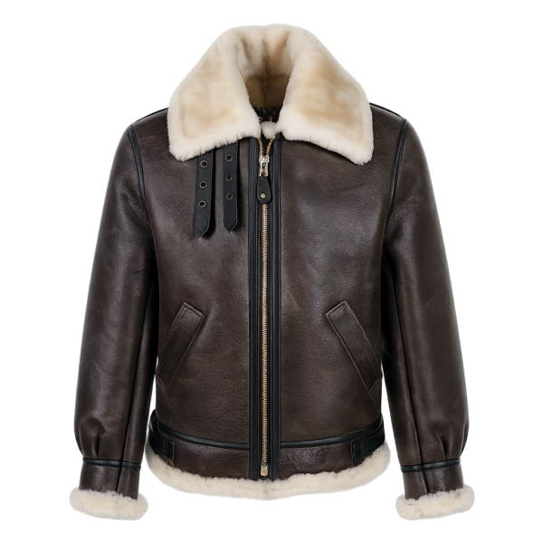 Aviator Brown Shearling Jacket