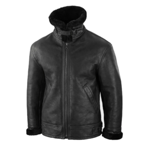 Men B3 Real Leather Shearling Jacket model style