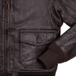 Flight Cockpit Shearling Leather Jacket