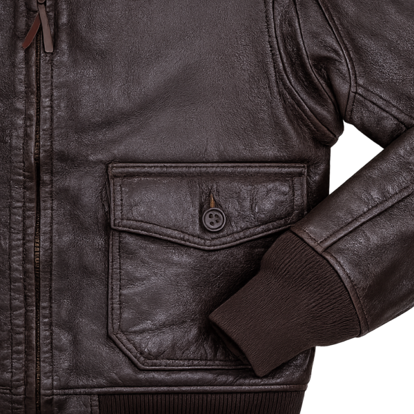 Flight Cockpit Shearling Leather Jacket