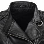 Women Moto Black Leather Jacket