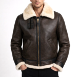 Aviator Brown Shearling Jacket